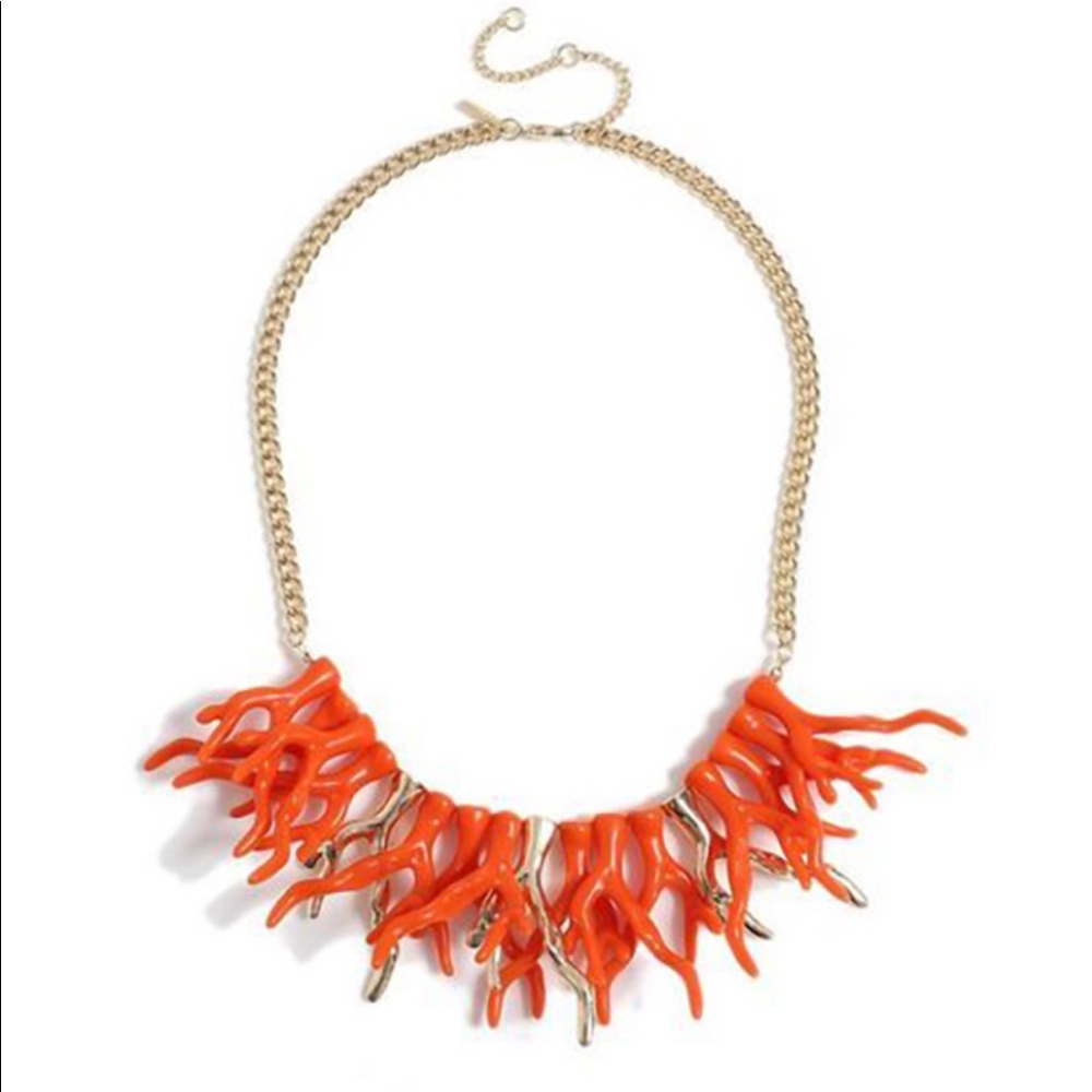 NEW Topshop Freedom coral collar necklace
